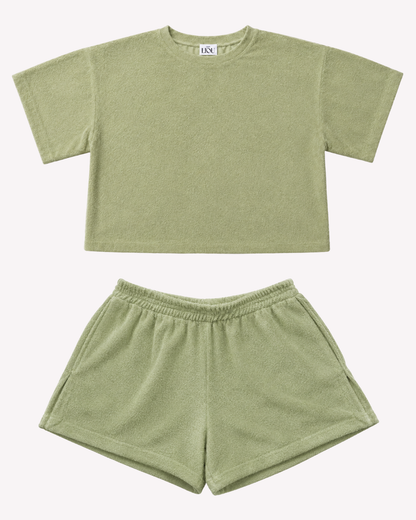 Liou Terry set - Olive