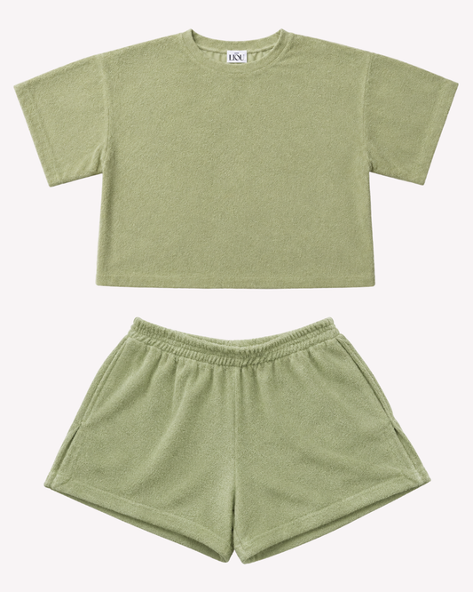 Liou Terry set - Olive