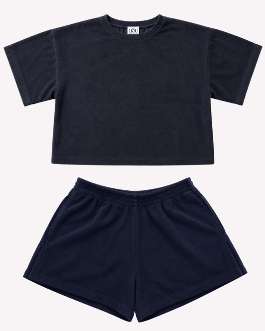Liou Terry set - Navy